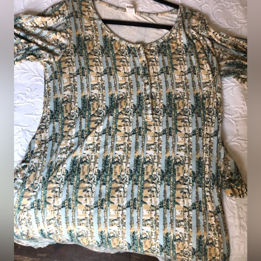 Kate Quinn camo forest lounge dress M